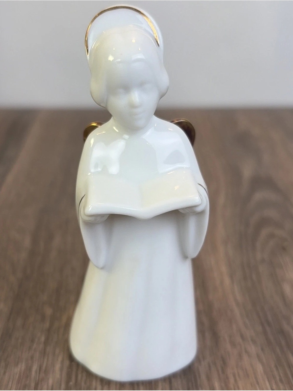 Bing & Grondahl Porcelain Angel Heavenly Music Songbook 24K Gold 3/12 Ornament